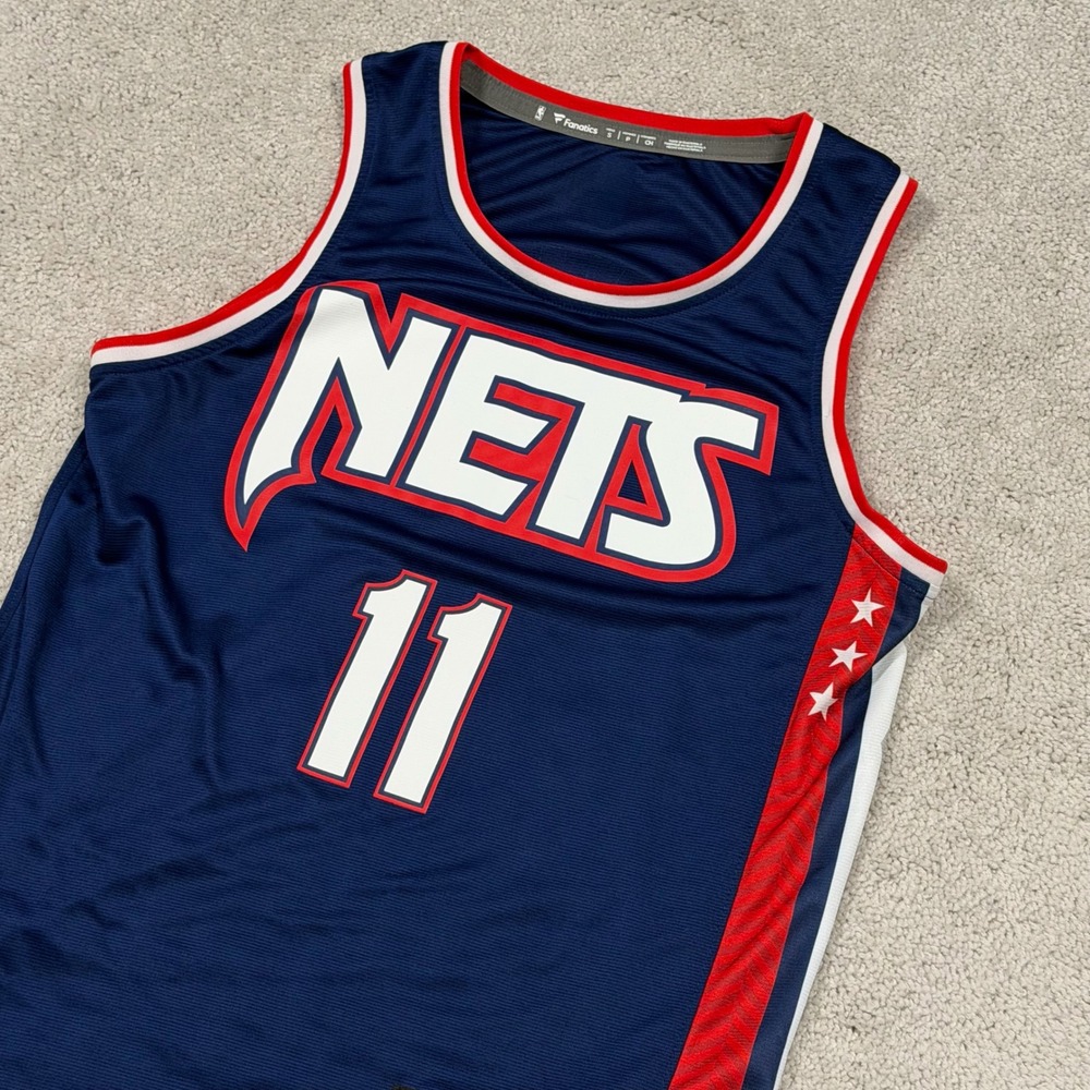 Fanatics Brooklyn Nets Kyrie Irving 11 City Connect Jersey Mens Small Navy Blue